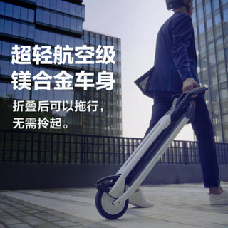 Ninebot 九号电动滑板车Air T15白色极速折叠 小米生态企业迷你便携可折叠双轮滑板车休闲平衡车