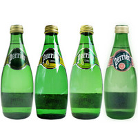 巴黎水（Perrier） 天然含气矿泉水330ml/瓶玻璃瓶装气泡水四种口味混拼天然含气非充气苏打水 巴黎水330ml*4瓶各一瓶