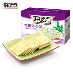 达利园 好吃点低糖海苔饼800g*2件+好吃点 达利园早茶饼 800g*2件+ 福事多 酸奶果粒烘培麦片 500g