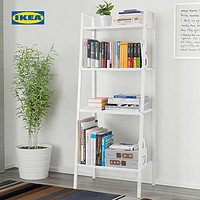 IKEA宜家LERBERG勒伯格书柜现代简约钢制轻便客厅书架落地置物架