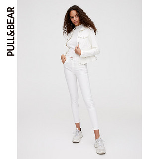 PULL&BEAR 牛仔裤高腰显瘦女彩色提臀效果长裤 09670310