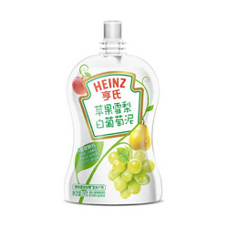 Heinz 亨氏  超金系列 果泥 2段 苹果雪梨白葡萄泥味 78g