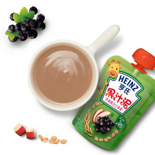 Heinz 亨氏 乐维滋系列 果泥 3段 苹果黑加仑燕麦味 120g*24袋