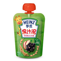 Heinz 亨氏 乐维滋系列 果泥 3段 苹果黑加仑燕麦味 120g
