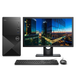 DELL 戴尔 dell成就3888商用台式机电脑主机(i3-10100 4G 1T 四年上门售后)+21.5英寸电脑显示器Vostro 3888-R13N7S