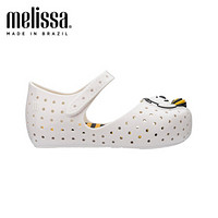 mini melissa梅丽莎2020春夏新品个性便利鞋粘卡通小童凉鞋32748 白色/黄色/黑色 12