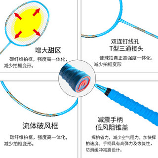 WITESS正品羽毛球拍单拍全碳素耐打耐用成人碳纤维单支装进攻型 单支装全碳素黑金X90【送全套赠品】