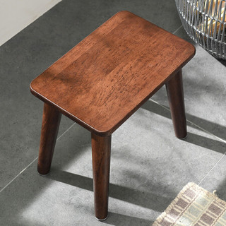 佳佰实木凳子非塑料沙发凳茶几凳客厅换鞋凳简约小板凳垫脚凳 橡胶木RF-1358