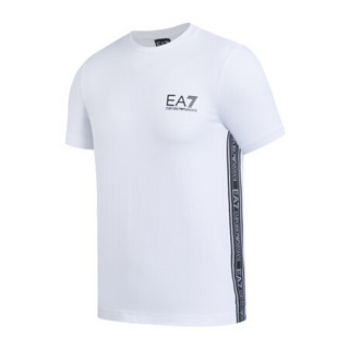 EA7 EMPORIO ARMANI 阿玛尼奢侈品20春夏新款男士针织T恤衫 3HPT07-PJ03Z WHITE-1100 L