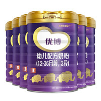 Synutra 圣元 优博系列 幼儿奶粉 国行版 3段 808g*6罐