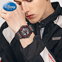 迪士尼（Disney）手表男青少年学生潮流夜光防水双显电子表儿童多功能手表 MK-15076R