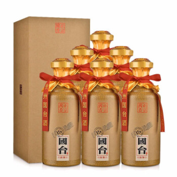 guotai国台品鉴53vol酱香型白酒500ml6瓶整箱装