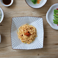 KAWASIMAYA 川岛屋 日式陶瓷千段草特色餐盘 碟子菜盘汤盘创意餐具 6寸浅盘