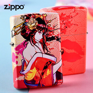 ZIPPO 之宝 防风打火机 ZP煤油芝宝 彩印樱花祭系列火机礼盒 魅惑妖姬