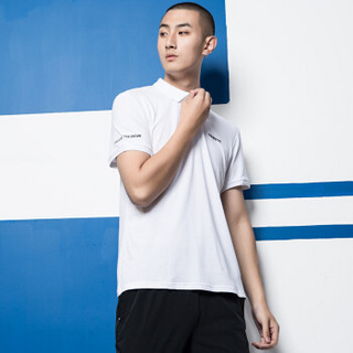 赛琪 夏季男士针织短袖POLO衫薄款纯色简约透气短袖透气T 本白色-10 M
