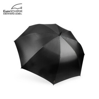 EuroSCHIRM德国欧赛姆高尔夫家庭雨伞超轻长直柄商务三人户外进口风暴伞防风防晒加大车载晴雨两用 黑色
