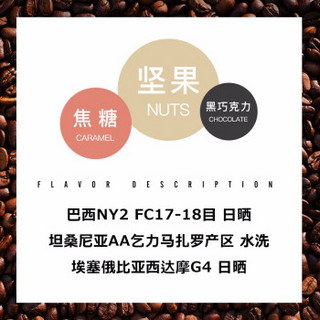 豆豆肥意式浓缩咖啡豆慕斯拼配阿拉比卡豆进口生豆现烘焙Espresso454g 中度烘焙（较适合手冲）