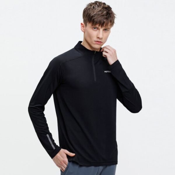 塑形系列 长袖t恤男 2020秋季新款吸汗速干宽松圆领打底衫运动t恤男