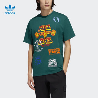 阿迪达斯官方 adidas 三叶草 TESTPRINTTEE 男子短袖上衣EC7370 如图 XL