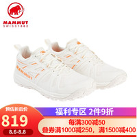 MAMMUT猛犸象 【全球限量】】Saentis Low Men 男子低帮徒步鞋 亮白色-橘色 44.5