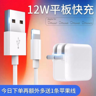 维肯苹果ipad充电器套装快充头适用iphone手机平板air2 Pro Mini4 3 6充电头 Ipad套装 12w快充插头 苹果数据线 报价价格评测怎么样 什么值得买