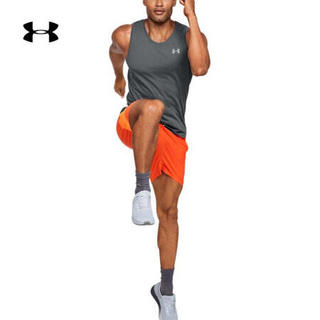 安德玛官方UA Streaker男子运动背心Under Armour1326578 灰色012 L