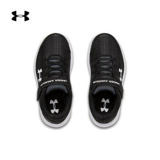 安德玛官方UA Pursuit小童跑步鞋Under Armour3022861 黑色001 32