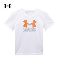 安德玛官方UA Big Logo男小童运动套装Under Armour1358310 白色100 5