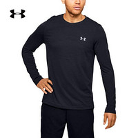 安德玛官方UA Seamless男子运动长袖T恤Under Armour1351453 黑色001 XXL