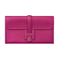 HERMÈS 爱马仕 女士长款手拿包 H064255 玫红色