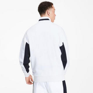 PUMA彪马专业男士训练夹克长袖立领外套休闲上衣596466_02 Puma White XXL