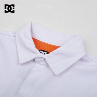 DCSHOES  POLO 男士休闲运动长袖POLO衫 EDYKT03471 白夹色-WBB0 S