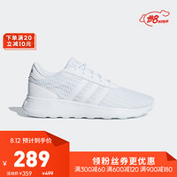 阿迪达斯官方 adidas neo LITE RACER 女子休闲鞋F34672 白色 38.5(235mm)