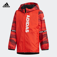 阿迪达斯官网 adidas LB MESH WV JKT小童装训练梭织夹克 DW5919 红/白 104CM