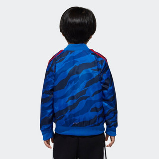 阿迪达斯官方adidas LB REV BOMBER J男小童 训练梭织夹克 DM7084 蓝 140CM