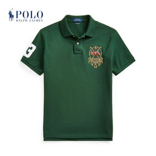 Ralph Lauren/拉夫劳伦男装 2020年夏季定制修身版型马标 Polo 衫12480 301-绿色 XL