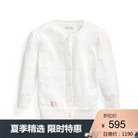 Ralph Lauren/拉夫劳伦女婴 2020年春季心形开襟衫32837 101-白色 18M