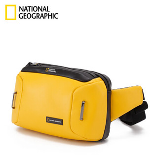 国家地理NATIONAL GEOGRAPHIC男士胸包2020新款潮牌单肩斜挎背包休闲腰包 黄色