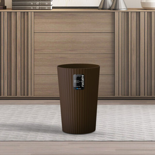 阿司倍鹭（ASVEL）日本卫生间厨房家用垃圾桶 塑料小号客厅卧室收纳桶 褐色10L