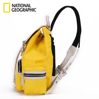 国家地理National Geographic书包女大容量情侣双肩包男尼龙学生军旅多功能背包 黑色