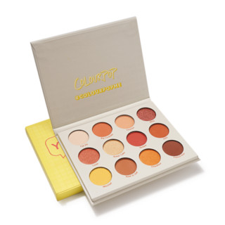 卡拉泡泡（Colourpop）十二色眼影化妆品易上妆哑光珠光初学者日常眼影盘colorpop YES PLEASE（日落盘）