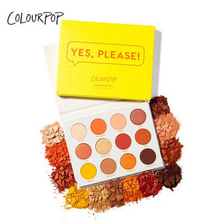 卡拉泡泡（Colourpop）十二色眼影化妆品易上妆哑光珠光初学者日常眼影盘colorpop YES PLEASE（日落盘）