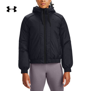 安德玛官方UA Sportstyle女子连帽运动夹克Under Armour1355839 黑色001 XS