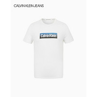 CK JEANS 2020春夏 男装时尚LOGO圆领短袖T恤 J314487 YAF-白色 S