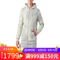 ASICS亚瑟士男士外套连帽保暖夹克2191A016 Grey Heather M