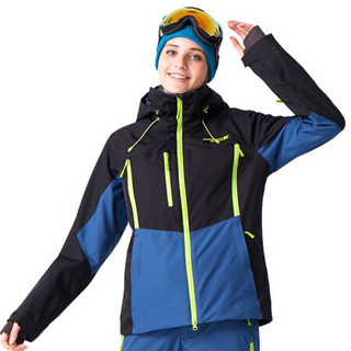 RUNNING RIVER 极限 女式防水透气保暖专业款修身双板滑雪服夹克上衣N7452N 橙色133 S