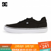 DC SHOES2020春夏新款帆布透气纯色男款休闲滑板情侣鞋ADYS300499 黑色 41