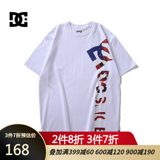 DCSHOECOUSA 短袖T恤男潮款运动休闲衫 5226J917 白夹色-WBB0 L