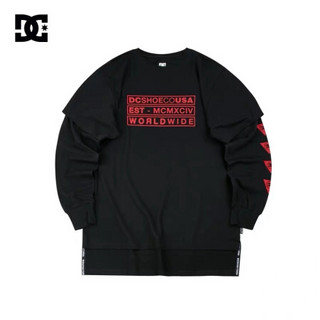 DC SHOES LAYERED TEE dc男士假两件长袖T恤 5425J930 绿夹色-CRB0 M