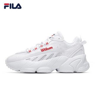 FILA X WILSON 斐乐女鞋老爹鞋联名款ADE复古跑鞋2020秋季运动鞋 斐乐白-WT 36